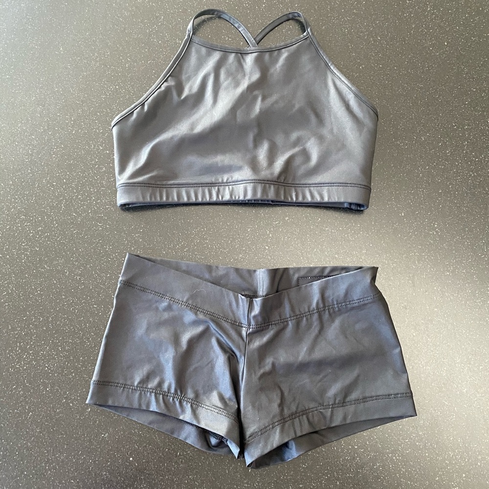 sports top and shorts by Elisabetta Rogiani